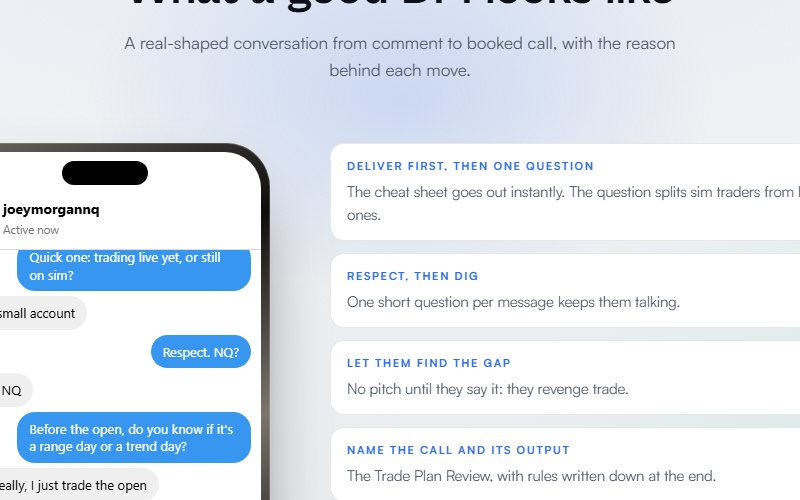 Setter conversation preview
